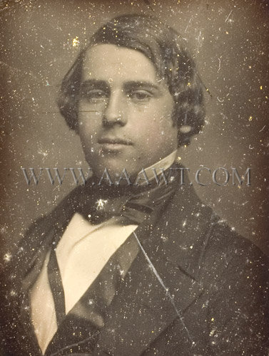 Handsome Young Man
Early Daguerreotype
Quarter Plate, entire view